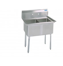 Sink, Two Wide Compartments